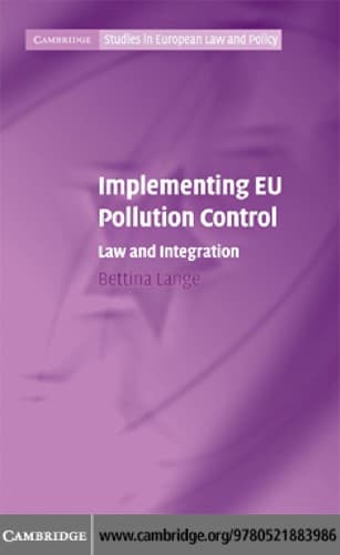 Tapa de Implementing EU pollution control