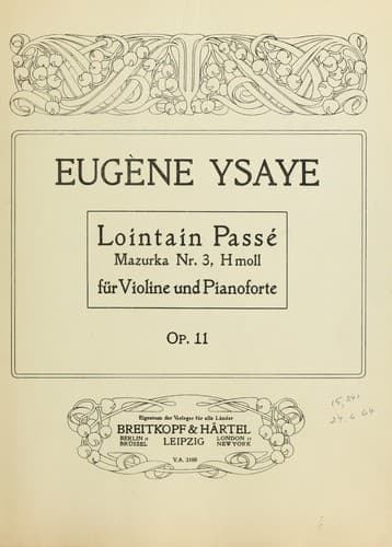 Tapa de Lointain passé