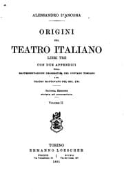 Tapa de Origini del teatro italiano