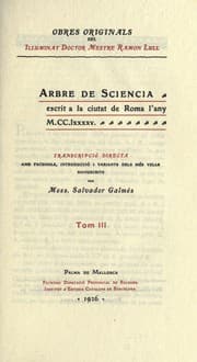 Tapa de Obres de Ramon Lull