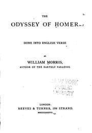 Tapa de The Odyssey of Homer: Done Into English Verse