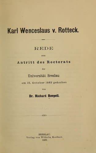Tapa de Karl Wenceslaus v. Rotteck
