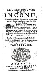 Tapa de Le chef-d'œuvre d'un inconu