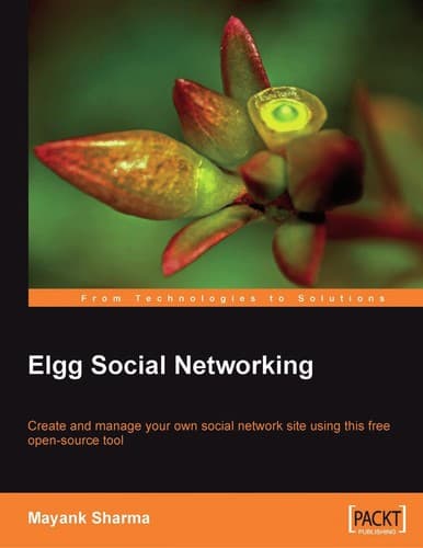 Tapa de Elgg social networking
