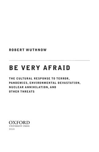 Tapa de Be very afraid