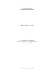 Tapa de Maternal care