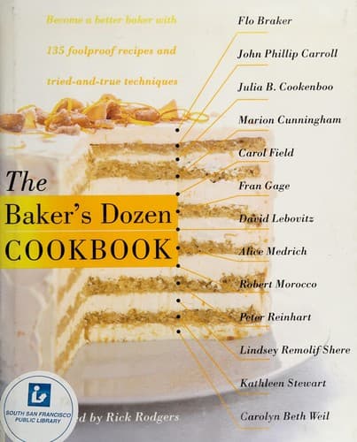 Tapa de The Baker's Dozen cookbook