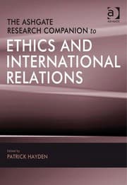 Tapa de The Ashgate research companion to ethics and international relations