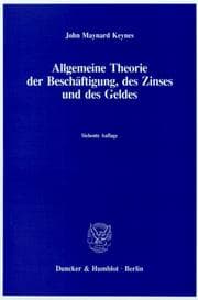 Tapa de Allgemeine Theorie der Beschäftigung, des Zinses und des Geldes