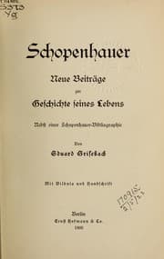 Tapa de Schopenhauer