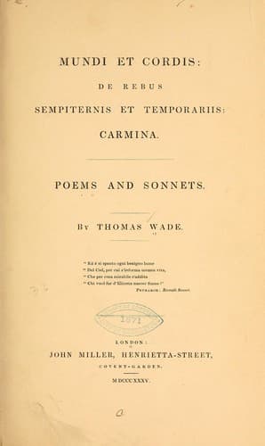 Tapa de Mundi et cordis