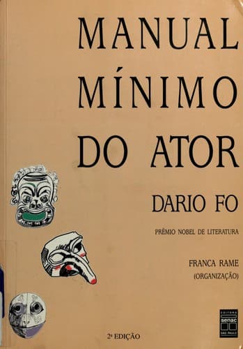 Tapa de Manual mínimo do ator