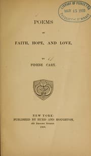 Tapa de Poems of faith, hope, and love