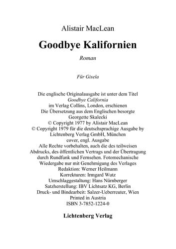 Tapa de Goodbye Kalifornien
