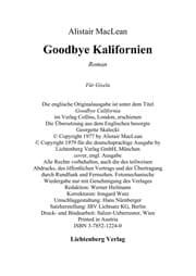 Tapa de Goodbye Kalifornien