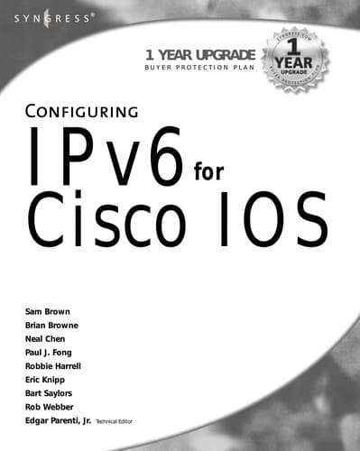 Tapa de Configuring IPv6 for Cisco IOS