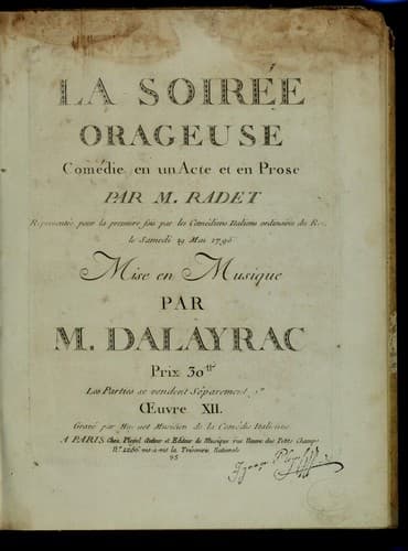 Tapa de La soirée orageuse