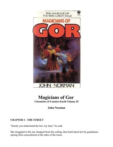 Tapa de Magicians of Gor