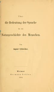 Tapa de Über die bedeutung der sprache für die naturgeschichte des menschen