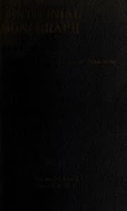 Tapa de Centennial monograph