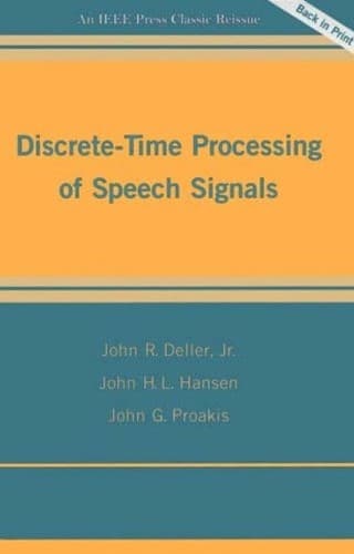 Tapa de Discrete-time processing of speech signals
