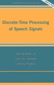 Tapa de Discrete-time processing of speech signals