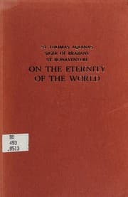 Tapa de On the eternity of the world
