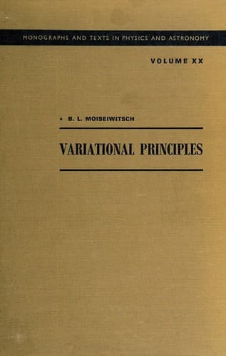 Tapa de Variational principles
