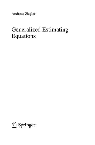 Tapa de Generalized Estimating Equations