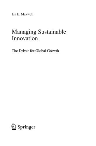 Tapa de Managing Sustainable Innovation