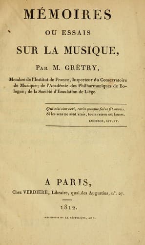 Tapa de Mémoires
