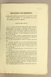 Tapa de Proyecto de decreto