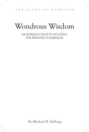 Tapa de The Wondrous Wisdom of Kabbalah