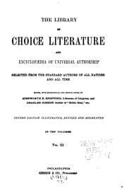 Tapa de The Library of choice literature and encyclopaedia of universal authorship