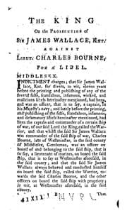 Tapa de The trial of Lieutenant Charles Bourne