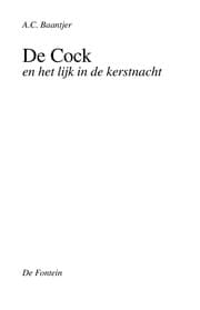 Tapa de De Cock en het lijk in de kerstnacht