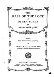 Tapa de The Rape of the Lock and Other Poems
