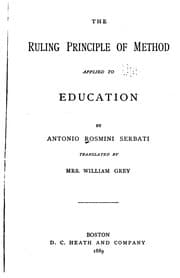 Tapa de The Ruling Principle of Method Applied to Education