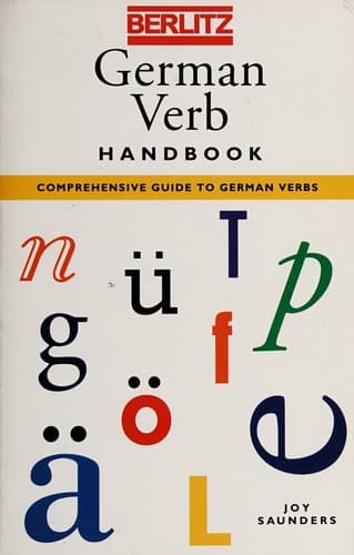 Tapa de Berlitz German Verb Handbook