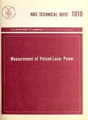 Tapa de Measurement of pulsed-laser power