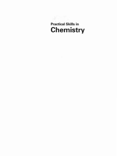 Tapa de Practical skills in chemistry
