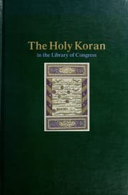 Tapa de Holy Koran in the Library of Congress
