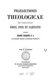 Tapa de Praelectiones theologicae de virtutibus fidei, spei et caritatis
