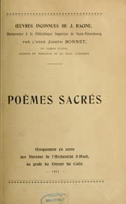 Tapa de Oeuvres inconnues de J. Racine