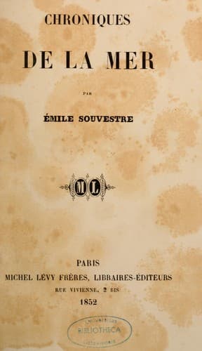 Tapa de Chroniques de la mer