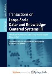 Tapa de Transactions on Large-Scale Data- and Knowledge-Centered Systems III