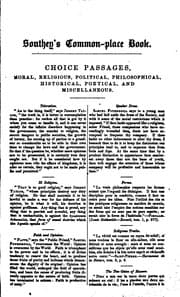 Tapa de Southey's Common-place Book