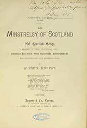 Tapa de The minstrelsy of Scotland