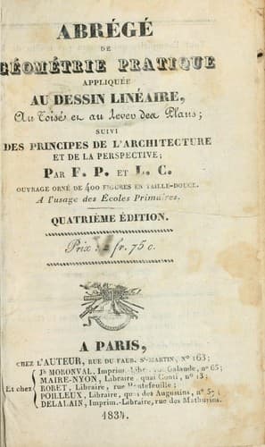 Tapa de Abrégé de géometrie pratique