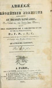 Tapa de Abrégé de géometrie pratique